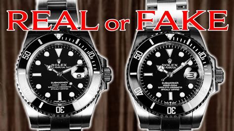 rolex submariner fake and real